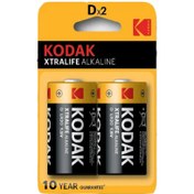 تصویر باطری بزرگ KODAK EXTRALIFE ALKALINE D 