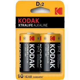 تصویر باطری بزرگ KODAK EXTRALIFE ALKALINE D 