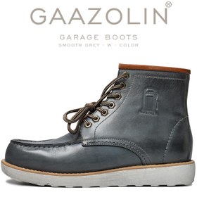 تصویر بوت گاراژ 1 گازولین طوسی شبرو – GAAZOLIN Garage Boots Smooth Grey W 