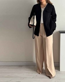 تصویر شلوار گشاد Rimo رنگ کرم 