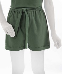 تصویر شلوارک زنانه کمربند دار سبز آر ان اس RNS کد 11052062 