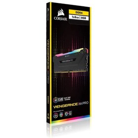 تصویر رم دسکتاپ DDR4 تک کاناله 3200 مگاهرتز CL16 کورسیر مدل VENGEANCE RGB ظرفیت 8 گیگابایت 