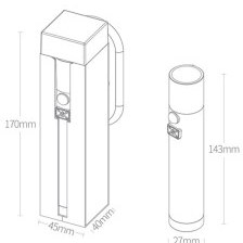 تصویر چراغ قوه القایی چند کاره شیائومی مدل Xiaomi NEXTOOL ZES0425 Multi function Induction Flashlight 