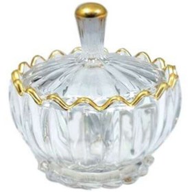 تصویر قندان جنوا لب طلا 