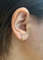 تصویر گوشواره تراش امگا Omega cut earrings