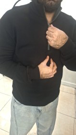 تصویر دورس نیم زیپ مشکی 