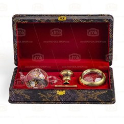 تصویر باکس مشکی چرمی زعفران 1 گرم 