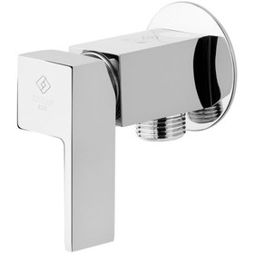 تصویر شیر توالت اهرمی دیواری کاویان نیلا (قو-بدون علم و شلنگ) Kavian Nila Wall-mounted Single Faucet (chrome)