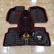 تصویر روکش صندلی خودرو سایپا طرح طبی پک کامل پارچه جودون برزنت سنگین 