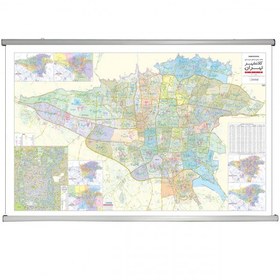تصویر نقشه جامع مناطق شهرداری کلانشهر تهران 