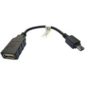 تصویر کابل OTG mini 5pin : کابل mini USB 2.0 نر به USB 2.0 ماده فرانت ا Faranet USB 2.0 mini 5pin to USB 2.0 A/F 0.15m (OTG) 5pin Cable Faranet USB 2.0 mini 5pin to USB 2.0 A/F 0.15m (OTG) 5pin Cable