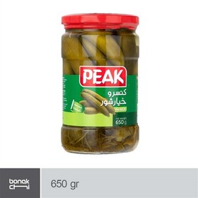 تصویر خیارشور درجه یک پیک - 650 گرمی ا Peak-Canned pickles-650gr Peak-Canned pickles-650gr