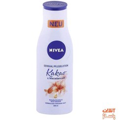 تصویر لوسیون بدن نیوآ مدل Kakao and Macademia حجم 200 میلی لیتر Nivea Cocoa & Macademia Body Lotion 200ml