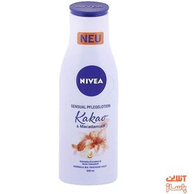 تصویر لوسیون بدن نیوآ مدل Kakao and Macademia حجم 200 میلی لیتر Nivea Cocoa & Macademia Body Lotion 200ml