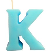 تصویر شمع مدل حروف رومی طرح K 
