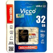 تصویر کارت حافظه میکرو 32 گیگ ویکومن Vicco man Final 600x U3 90MB/s 