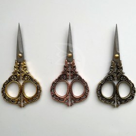 تصویر قیچی گلدوزی آنتیک مدل 210 