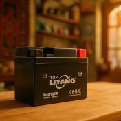 تصویر باتری موتور سیکلت پاکشتی ۵ آمپر 