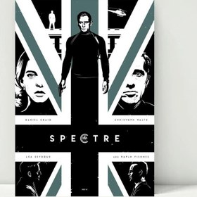تصویر تابلو شاسی مدل پوستر فیلم جیمز باند قسمت اسپکتر Spectre کد FMO79 