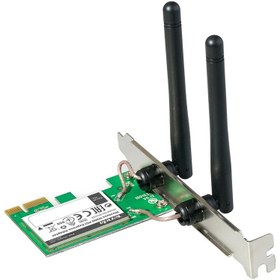 تصویر کارت شبکه اینترنال PCI-E آنتن دار Tenda W322E 300Mbps 