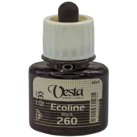 تصویر رنگ اکولین وستا کد 260 (Black) حجم 40 میل 