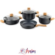 تصویر سرویس قابلمه کرکماز مدل مونتانا ۷ پارچه گرانیتی 