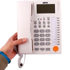 تصویر تلفن رومیزی دکو DECO 839CID درخواست مرجوع کردن کالا در گروه تلفن با دلیل "انصراف از خرید" تنها در صورتی قابل تایید است که کالا در شرایط اولیه باشد (در صورت پلمپ بودن، کالا نباید باز شده باشد).