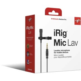 تصویر میکروفون باسیم موبایل یقه ای آی کی مولتی مدیا مدل iRig Mic Lav IK Multimedia iRig Mic Lav