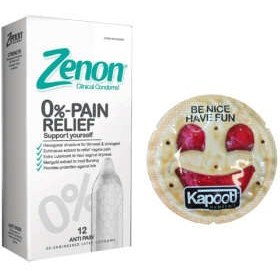 تصویر کاندوم زنون مدل PAIN RELIEF بسته 12 عددی به همراه کاندوم کاپوت 