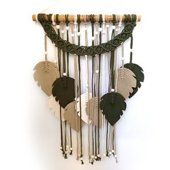 تصویر دیوار کوب مکرومه | آویز دیواری مکرومه کد 2118 