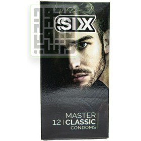 تصویر کاندوم سیکس مدل Master Classic بسته 12 عددی 
