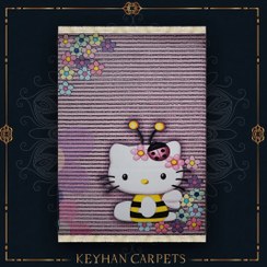 تصویر فرش کودک طرح کیتی کد ۱۱۳۷ 