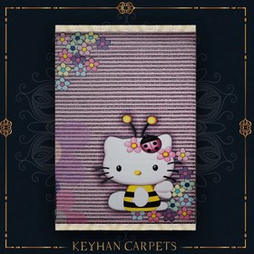 تصویر فرش کودک طرح کیتی کد ۱۱۳۷ 
