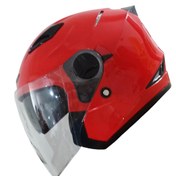 تصویر کلاه کاسکت بدون فک رادین | ا Motorcycle helmet without jaw TG1 BLACK Motorcycle helmet without jaw TG1 BLACK