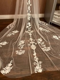 تصویر تور سر عروس کد ۱۰۵۶ 