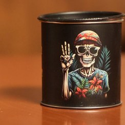 تصویر جاسیگاری فلزی چاپ باکیفیت سه بعدی - ۳- طرح اسکلت 