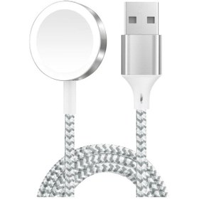 تصویر کابل شارژ مغناطیسی اپل واچ گرین مدل Green Magnetic Charging Cable 