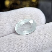 تصویر نگین سنگ طبیعی آکوامارین معدنی کد 35045 