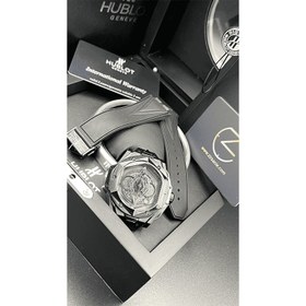 تصویر ساعت مچی مردانه هابلوت کهکشانی فول مشکی Hublot Big Bang SANG BLEU II BLACK MAGIC 