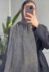 تصویر شال فلورانس سنگشور وارداتی(رنگبندی) - خاکستری تیره 