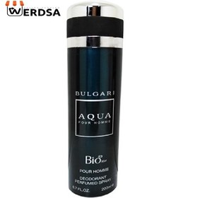 تصویر اسپری بدن مردانه مدل Bulgari Aqua حجم 200 میلی لیتر بیو استار Bio Star Bulgari Aqua Deodorant Spray For Men 200ml