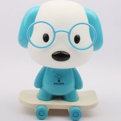 تصویر چراغ خواب کودک مدل سگ اسکیت سوار 