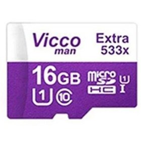 تصویر کارت حافظه microSDHC ویکو من مدل Extre 533X کلاس 10 استاندارد UHS-I U1 سرعت 80MBps ظرفیت 16 گیگابایت 