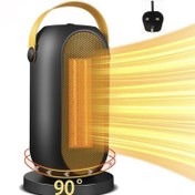 تصویر بخاری برقی فن دار LIUNOVIP مدل PTC1500Q1 با توان ۶۰۰/۱۲۰۰ وات 