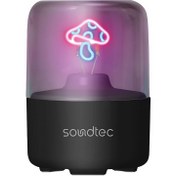 تصویر اسپیکر بلوتوثی قابل حمل پرودو مدل Marlo با نور دکوراتیو 