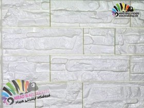 تصویر دیوارپوش فومی پشت چسبدار طرح سنگ آنتیک سفید کد FR-White 