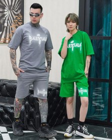 تصویر ست تیشرت و شلوارک نخ پنبه BALENCIGA 