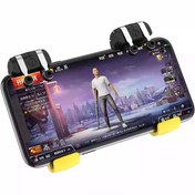 تصویر دسته بازی کالاف دیوتی و پابجی 6 انگشتی مکانیکی Hoco GM1 ا Hoco GM1 mobile gamepad Hoco GM1 mobile gamepad