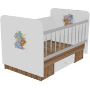 تصویر تخت ننو نوزاد مدل هپی 