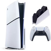 تصویر کنسول بازی سونی PS5 Slim استاندارد | به همراه پایه شارژر ا PlayStation 5 Slim Drive + charger PlayStation 5 Slim Drive + charger